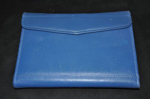 Smithy Leather Portfolio Organizer Blue