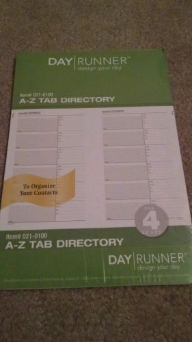 Day Runner A-Z Tab Directory