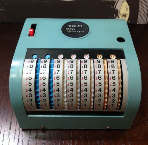 Vintage &#034;Swift Handy Calculator &#034;Adding Machine Antique Home Office Desk Account