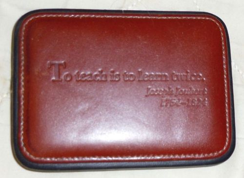 Levenger Leather Paperweight Teaching Theme
