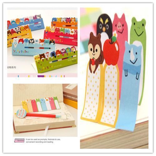 Cute Animals Sticker Post-It Bookmark Marker Memo Flags Index Tab Sticky Notes