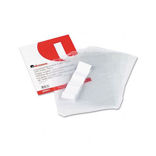 Business Card 3-Ring Binder Pages, 20 2 x 3-1/2 Cards per Page, 5 Pages per Pack
