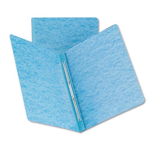 Side opening pressguard report cover, prong fastener, letter, blue for sale