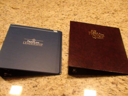 Lot of 2 D-ring Binders Franklin Quest and Zenger Miller Very Good Condition