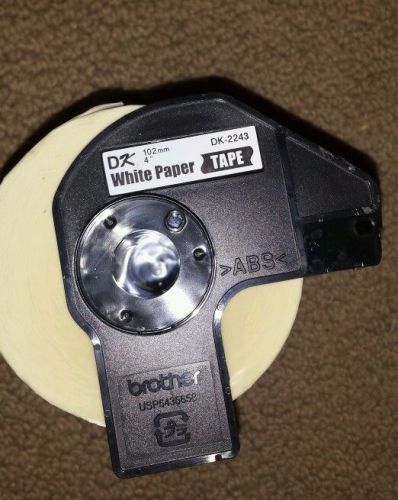 Brother DK2243 Contin. Length Shipping Label Tape for QL-1050, 4in x 100ft Roll