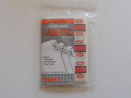 Tabbies End Tab Labels 71100  0s only  252 labels