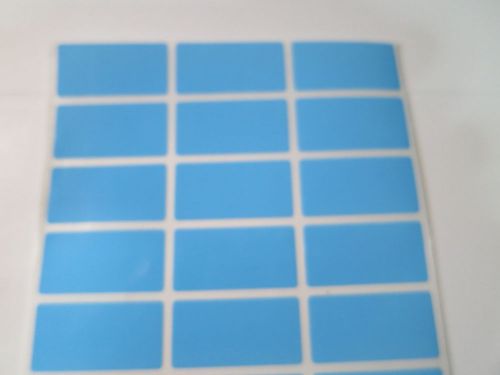 144 Blue Glossy Personalized  3 x 1.5 cm Waterproof Name Stickers Customize