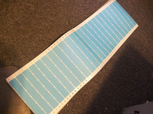 8200 1&#034; x 1&#034; self stick light blue  labels on  tractor printer sheets 114 sheets for sale