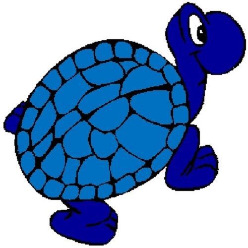 30 Custom Blue Turtle Personalized Address Labels