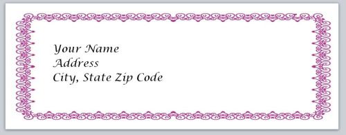 30 Victorian Personalized Return Address Labels Buy 3 get 1 free (bo99)