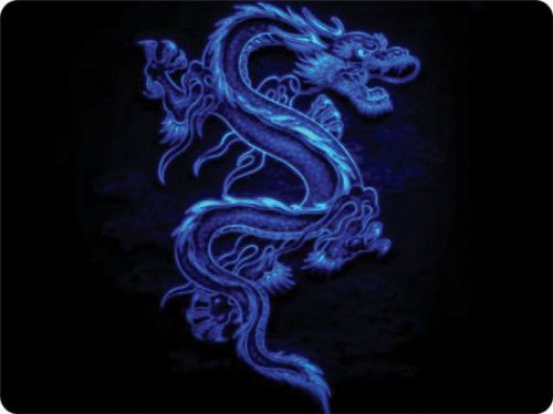 Blue Dragon Black Mouse Pad