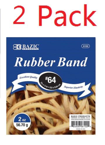 3 1/2 x 1/4 Inch Superior Elasticity Rubber Band Natural Color -- 2 Pack