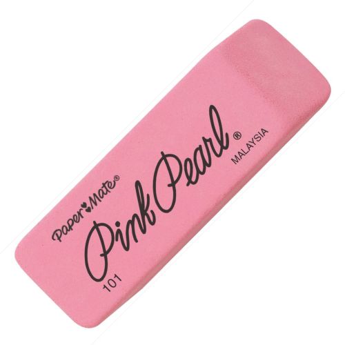 Paper Mate Pink Pearl Eraser Large 101 Series 1-Eraser 70521