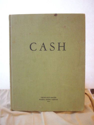 Vintage CASH Ledger Accounting Book