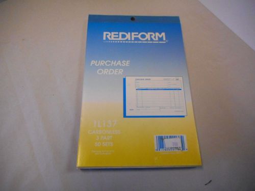 Rediform Purchase Order Book #1L137 Carbonless 3-Part 50-Sets