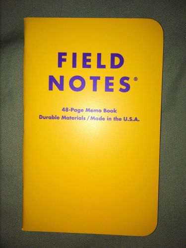 Field Notes Colors Unexposed Yellow