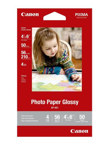 Canon 4 x 6 Inches Photo Paper Glossy, 50 Sheets (8649B001)