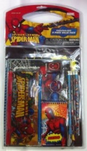 Spiderman Stationery Set 11 pcs pack pencils note pads Marvel Heroes