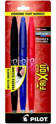 Pilot FriXion Ball 3 Count Assorted