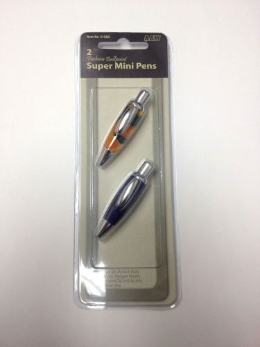 Super mini retractable acrylic designer pens (two pack) for sale