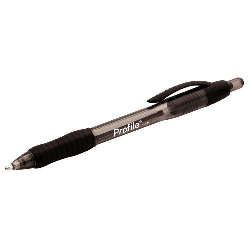 Paper Mate Profile Retractable Ballpoint Pens, 12 Black Ink Pens (89465)
