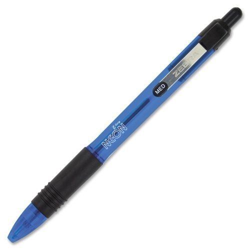 Zebra pen z-grip neon ballpoint retractable pen - medium pen point (zeb22920) for sale