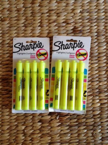 8 Sharpie Highlighters,Yellow
