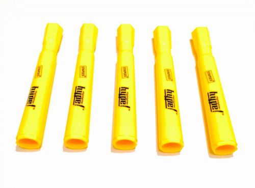 Lot Of 5 Jumbo Highlighter Marker Vivid Yellow