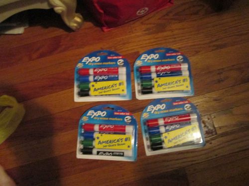 5 FOUR PACKS OF DRY ERASE MARKERS