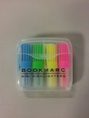 New Marc Jacobs Bookmarc Mini Highlighters Set of 4 Blue Green Yellow Pink