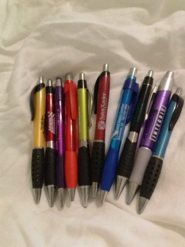 10 Lot Misprint BLACK INK Pens, Thick barrel/ soft touch/NEW