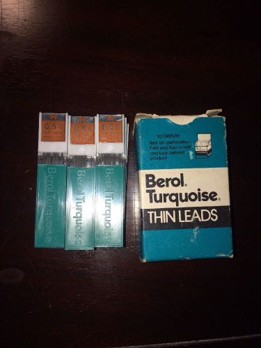 Berol Turquoise .5mm H Refill Leads - 12 tubes / 144 lead pieces