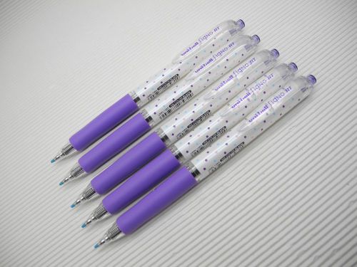 12pc new dot violet barrel uni-ball signo umn-138s 0.38mm roller pen black ink for sale