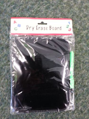 Mini magnetic dry erase board w/ marker black with green 6.5 x 8.5  locker for sale