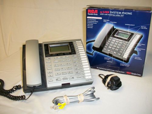 RCA 25414RE3 Four Line Business Telephone Expandable with Power Adapter