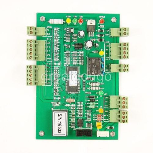 Rs232 rs485 single door 2 readers access control controller board &amp; software t&amp;a for sale