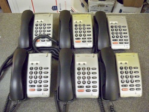 Lot of (6) NEC DTerm Series i DTR-2DT-1 (BK) TEL Digital Phones Telephones 4s
