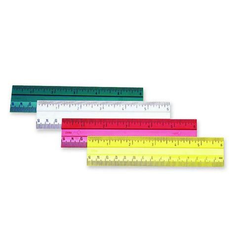 6” PLASTIC RULERS- ASSORTED COLORS (Wholesale Lots of 350)