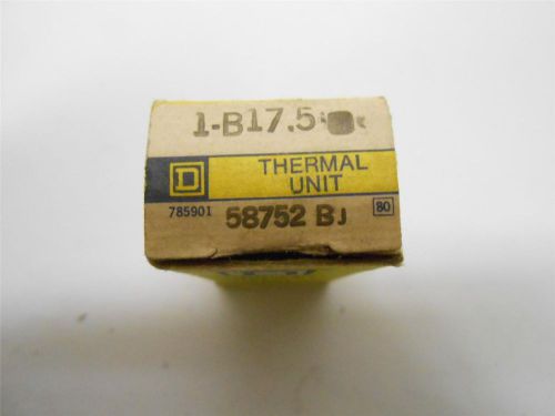 NOS SQUARE D THERMAL OVERLOAD RELAY HEATER ELEMENT B 17.5 *LOT OF 2* -18M5#2