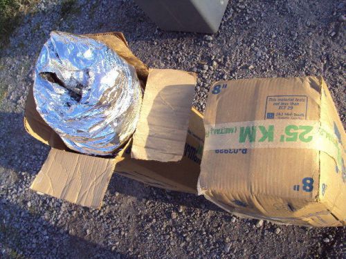 Class 1 flexible air duct metal r4.2 p-03929, 8&#034;x25&#039; new sealed box for sale
