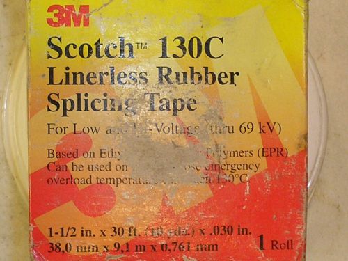3M Electrical Scotch® Linerless Splicing Tapes 130C -1 1/2&#034; x 30&#039;