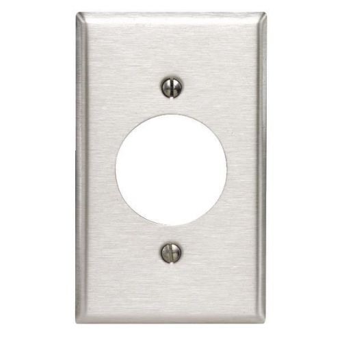 Leviton 84020-040 Outlet Wall Plate-SS SINGLE WALL PLATE