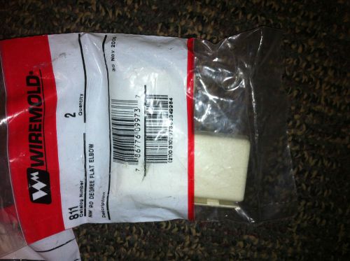Wiremold 811 - Non-metalic Flat Elbow - Ivory (LOT OF 6)