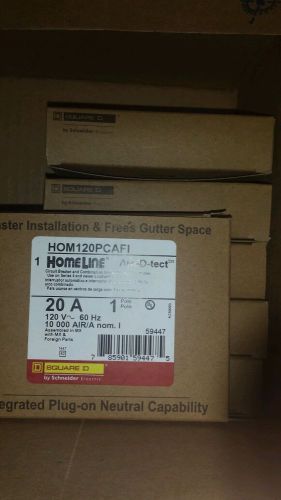 Lot of 6  homeline hom120pcafi  arc-fault combo 20amp  plug in for sale