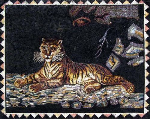 Tiger Marble Mosaic