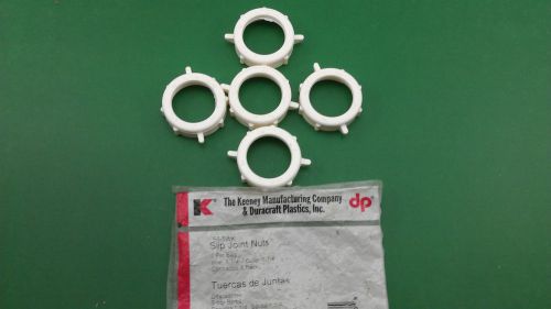 1-1/4&#034; plastic slip joint nuts,   lot of 5 for sale