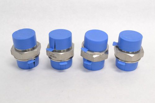 Lot 4 new fox valley 913343 straight connector fitting size 1-1/4in npt b282467 for sale