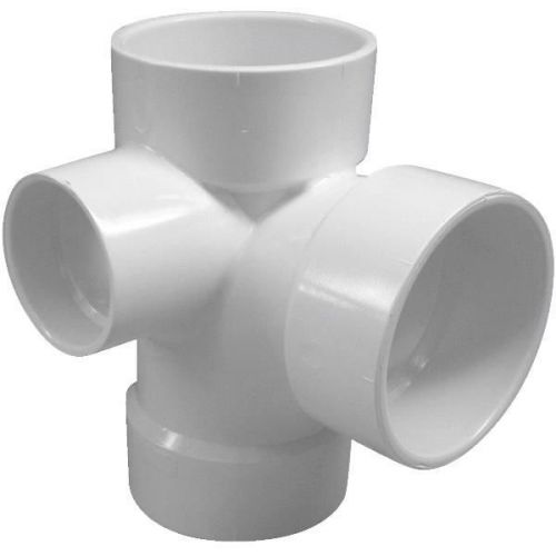 Genova 77132 sanitary tee with left side inlet-3x3x3x2 side inl pvc tee for sale