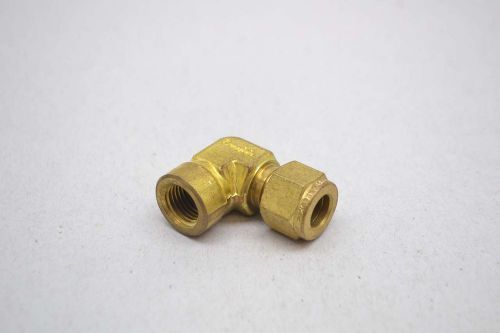 Swagelok brass 1/4in fnpt 3/8in tube 90 deg elbow fitting d430430 for sale