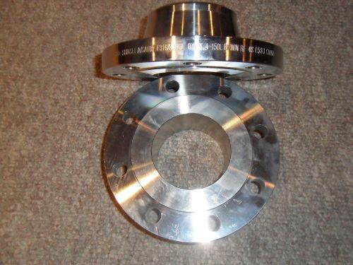 Stainless steel 4&#034; weld neck 316 pipe flange fitting ss 150# for sale